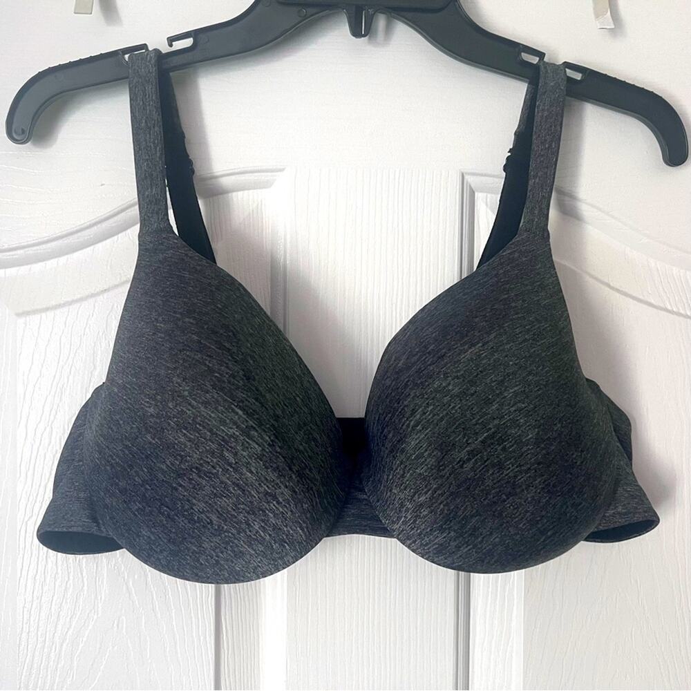 Cacique Underwire Bra 40D Gray & Black